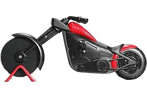GuDoQi Cortador De Pizza, Rueda De Pizza Creativa para Motocicleta, Cortadora de Pizza de Acero Inoxidable, Artilugio de Cocina Fresco (21,5 cm)