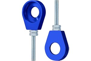 Tunejoy Tensor Cadena de Moto 15 mm Cadena Moto Ajustador para ATV Scooter Pit Dirt Bike Quad Go Kart Azul