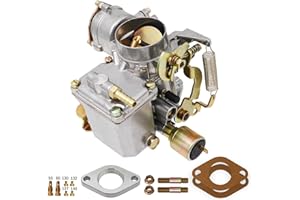 Condgreemee 37 Pict 3 Carburetor for VW Beetles Super Beetles 1971-1979 Dual Port 1600cc VW Carb for volkswagen bug beetle carburetor Squareback Transporter automatic Choke, SOLEX 37MM 113129031K