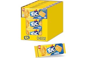 ‎TUC TUC Cheese 18 x 100g - Fein gesalzene Cracker mit Käsegeschmack