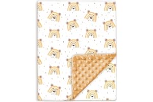 ‎SUPERBE BEBE SUPERBE BEBE Baby und Kinderdecke aus weicher Oeko-Tex Baumwolle - 75x100 cm Babydecke für Kinder in 10 Farben - Kuscheldecke Geschenk für Mädchen oder Jungen Wendbar, Weich und Atmungsaktiv