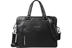 STILORD "Lory" Borsa Lavoro Donna Pelle Vintage Ventiquattrore Porta PC da 13,3 Pollici Valigetta Portadocumenti Economiche in Cuoio a Tracolla Colore:marrone medio