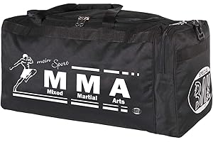 ‎BAY BAY XL Sporttasche Mein Sport Mixed Martial Arts MMA Fight Fighting Muaythai Mix Art UFC, Tasche, Trainingstasche, Thaiboxtasche Bag, schwarz, 70 x 32 x 30 cm Thailand Käfigkampf Käfigfight Motiv