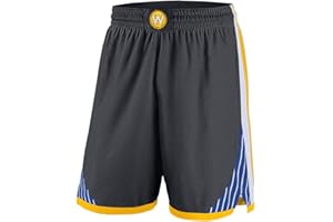 GAOZI Pantaloncini da Basket Traspiranti da Uomo Warriors Poly Mesh Shorts, Tuta da Ginnastica Corta Summer Street Fashion per Adolescenti e