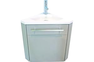 ONDÉE Aqua Plus sachmninotang Nino 40 – Lavabo de esquina Taupe