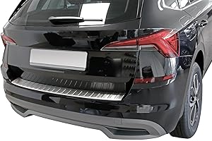 ‎RECAMBO Ladekantenschutz Edelstahl MATT kompatibel für SKODA Kamiq | ab 2019 | mit Abkantung | premium Qualität von RECAMBO