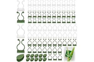 LXBCTOP 90 Stück Pflanzenclips, 5-Modelle Wandhalterung für Pflanzen,kletterpflanzen Clips, Unsichtbare Kletterpflanzen Clips, Grün und Weiß Kletterpflanzen-Befestigungsclips für Pflanzen