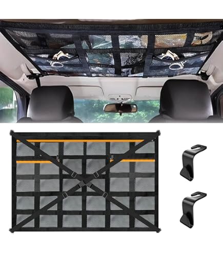 Autobagagenet, autodak, bagagenet, deken, 80 x 55 cm, bagagenet, auto voor opslag, bagagenet, autodeken, dak, universeel opbergnet, nettas voor vier daken, armleuningen voor SUV, bestelwagen