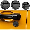 P Polerden Magnetic Keyhole Covers Compatible with 2018-2024 Jeep Wrangler JL, 4Xe and Gladiator JT, Upgraded Wrangler Accessories Keyhole Protection