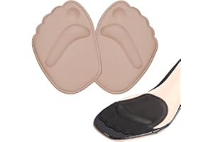 AKOZON DOACT 2 pares de Plantillas para Tacones, Almohadilla Metatarsal para Proteger los Pies para Evitar la Adherencia, Ortesis para Aliviar el Dolor del Antepié (35-40EU) (Beige + Negro)