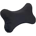 Amazon Brand- Solimo Memory Foam Car Neck Pillow Breathable Auto Head Neck Rest Cushion | Neck Support Headrest | Comfortable Soft Pillows For Travel, Car Seat & Home | Set Of 1 (Black)