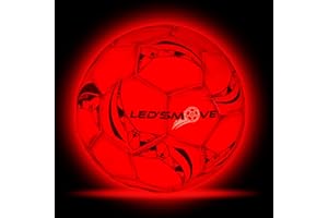 LED'S MOVE LED Light Up Football Size 5 – Glow in the Dark Smart Football for Kids & Teens – Rechargeable Luminous Ball for Night Play, Outdoor Sports, Gifts – LedsMove