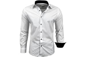 Subliminal Mode Chemise Homme Manches Longues | Coupe Classique | Confortable et Facile à Entretenir | Idéale pour Le Bureau et Sorties Décontractées