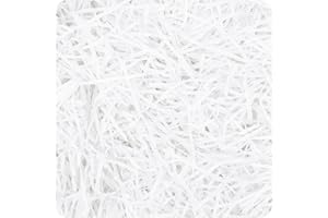 RONGZUBAT Geschreddertes Seidenpapier für Geschenkboxen 100g Weiß Füllmaterial Geschreddertes Papier Geschenk Füllung für Party Magenta