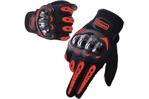 TRABIG Gants Moto Homologué Eté Écran Tactile, Anti-Impact, Coupe-Vent, Gants Scooter Unisexe Mi Saison Ecran Tactile Respirable pour Auto Moto, Camping, Vélo, Gant Moto Homme