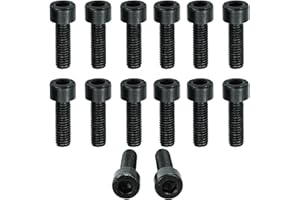 SZCXDKJ 12 tornillos para bicicleta, tornillos de jaula para soporte de botella de agua de bicicleta M5 para soporte de botella de agua de bicicleta