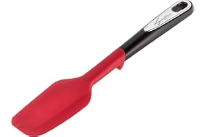 Lagostina Ingenio Smart Spatola con Inserto antiscivolo, Plastica e silicone, Nero e Rosso