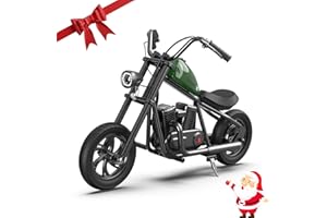 HYPER GOGO Cruiser 12 Elektro Motorrad Kinder, Elektromotorrad mit 160W Motor, 8/12/16 km/h Geschwindigkeitsmodos, 12 Zoll Luftreifen, 12KM Lange Reichweite, Moto Cross für Kinder von 6-12 Jahren