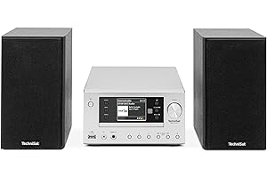 TechniSat Viola 710 CD IR – kompaktowy system Hi-Fi (radio internetowe, DAB+, UKW, odtwarzacz CD, Bluetooth, 2 x 20 W RMS, gniazdo słuchawkowe, budzik, wyłącznik czasowy, kompaktowy system, pilot
