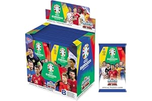 Topps Official Euro 2024 Match Attax - Full Box - 36 pacchetti di EURO 2024 Match Attax (288 carte). La rarissima Cristiano Ronaldo Career Celebration, FS0004770-DE