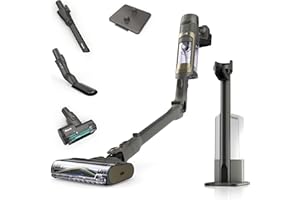 ‎SHARK Shark PowerDetect Clean und Empty Akku-Staubsauger, PowerFins Detect, Reverse Clean, 2L Selbstentleerstation, Anti-Hair Wrap Plus, 70 Min, leicht, Tierhaar- ,Multi-Oberflächen-Aufsätze, Grau IP3225EUT