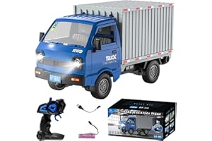 DUKUSEEK 1:16 Scale RC Truck for Kids, Mini RC Pickup Truck W/ 2.4GHz Remote & Light Climbing Car for Boys Girls Hobby Toys Gifts (Blue-A)