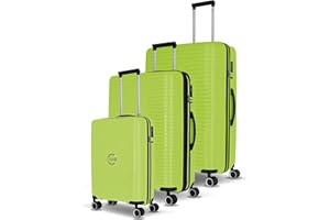 Travelite Hartschalen Kofferset 3teilig, 4 Rollen, ORBITA, Trolleys mit bruchsicherer Schale und praktischer Inneneinteilung, TSA Schloss, Koffer Größen L/M/S