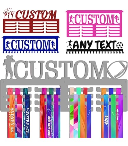 PH PandaHall Porte-médaille Affichage Cheerleading Award Ruban Cintre 3