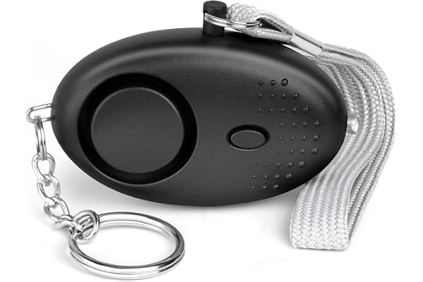 Flintronic Alarme Personnelle d'urgence, 140DB Alarme de Sécurité, avec Lumières LED, Porte Cle Lampe de Poche Portative pour Les Enfant, Femme et Personnes âgées, Joggeur