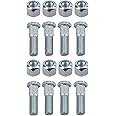 Pack of 8 3/8" UNF Wheel Studs And Nuts For 4" PCD Trailer Suspension Hubs