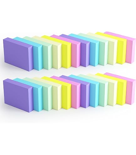 2160-Pack Of Small Post It Notes (1.5x2 Inch) - 36 Pads, Light Colors, Self-Stick Reminders