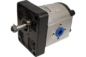 HYDROMOT Bomba hidráulica, bomba de engranaje, grupo de construcción 1 BG1, Europa. Brida, lateral. Conexiones tipo 2, con. Onda 1:8, volumen de tragar seleccionable de 1 cm3U hasta 7,8 cm3U, giro a la