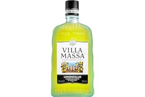 VILLAMASSA Villa Massa Limoncello, Liquore di Limone di Sorrento, con Limoni IGP, Senza Coloranti e Conservanti, 30°, Sapore Fresco, Bottiglia in Vetro da 50ml