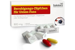 Ligakakao Beruhigungs-Zäpfchen® für Union Fans | Lakritz-Zäpfchen für Union Fans zur Einnahme bei Niederlagen, Gegentoren & Abstiegsangst | Mehr verrückte Männer Geschenk Fanartikel über „Farbe“