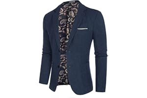 PaulJones Chaqueta clásica Sakko de 2 botones, corte regular para hombres
