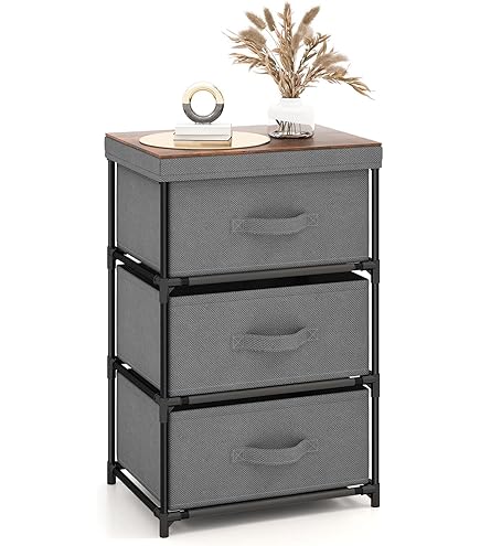 GIANTEX Commode voor slaapkamer stoffen ruimtebesparende badkamerkast