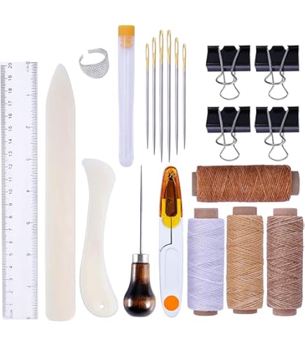 Kit De Reliure De Livres, 1 Ensemble De Couture En Cuir Pour Bricolage