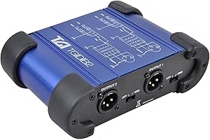 TGI TGIDIB2 Dual Channel Direct Box, Blue