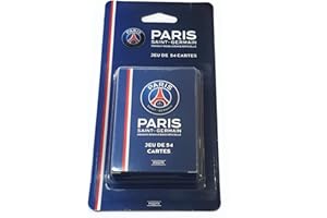 PARIS SAINT GERMAIN Grenadine Boutique - PSG Jeu de 54 Cartes avec Logo Paris Saint-Germain au Verso