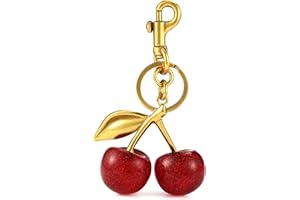 HecticCore Kirsch-Bag Charm - Vielseitiger Schlüsselanhänger, Geldbörsenanhänger Glücksbringer, Personalisiertes Auto-Zubehör,modischer Taschen- oder Schlüssel-Accessoire für handtaschen