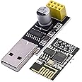 AZDelivery ESP8266 ESP-01S Serial Wireless WLAN WiFi Transceiver Module 1MB Flash 80MHz with CH340G USB Converter Adapter compatible with Arduino and Raspberry Pi Including E-Book!