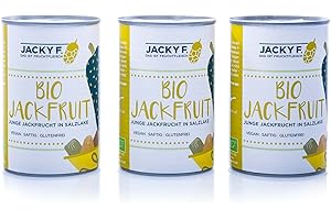 Jacky F. Bio Jackfruit, Junge Jackfrucht in Salzlake, 3er Pack (3 x 400 g Dose)