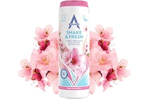 Astonish Shake & Fresh Deodorante per tappeti, elimina gli odori, fiori rosa, 350 g