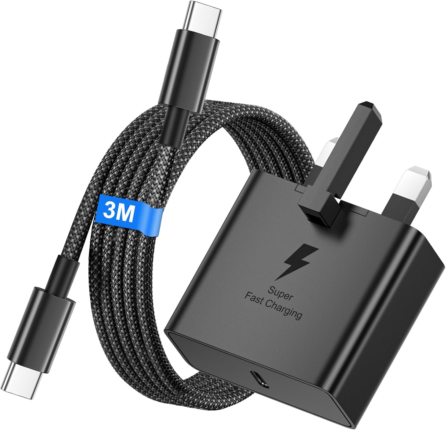 45W Super Fast USB C Charger for Samsung Galaxy S26 Ultra/S26+/S26/S25/S25+/S25 Ultra/S24/S24 Ultra/S23/S22/A55/A54/A15/A14, USB C Super Fast Charger with 3M USB Type C Charging Cable and Plug Charge