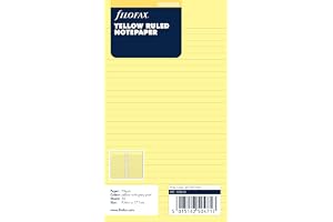 Filofax refill personliga 30 gula ark linjerade