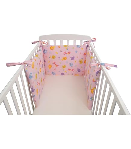 JUXDZISHW Rosa,150 * 30,Paracolpi Per Lettino, Protezione Per - 4