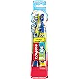 Colgate Bluey Extra Soft Toothbrush for Kids, Kids Toothbrush Pack with Built in Suction Cup Toothbrush Holder, Designed for Children Ages 2 and Up, Extra Soft Bristles, 2 Count (Pack of 1)