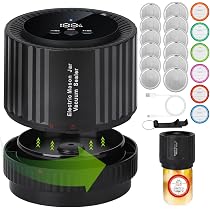 Kit De Mise Sous Vide Pour Bocaux Mason - Pompe Manuelle, Joints, Décapsuleur, Pour Conservation Alimentaire - 8