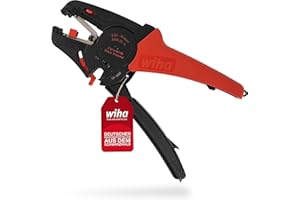 Wiha Automatische Abisolierzange I Abisolieren von 0,03 - 16 mm² I Abmantelungswerkzeug I Abisolierzange 16 mm² I Abisolierwerkzeug I Abisolierer