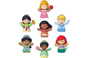 Fisher-Price Little People Disney Princess - Set da 7 personaggi, giocattolo per bambini, 1-5 anni, HJW75